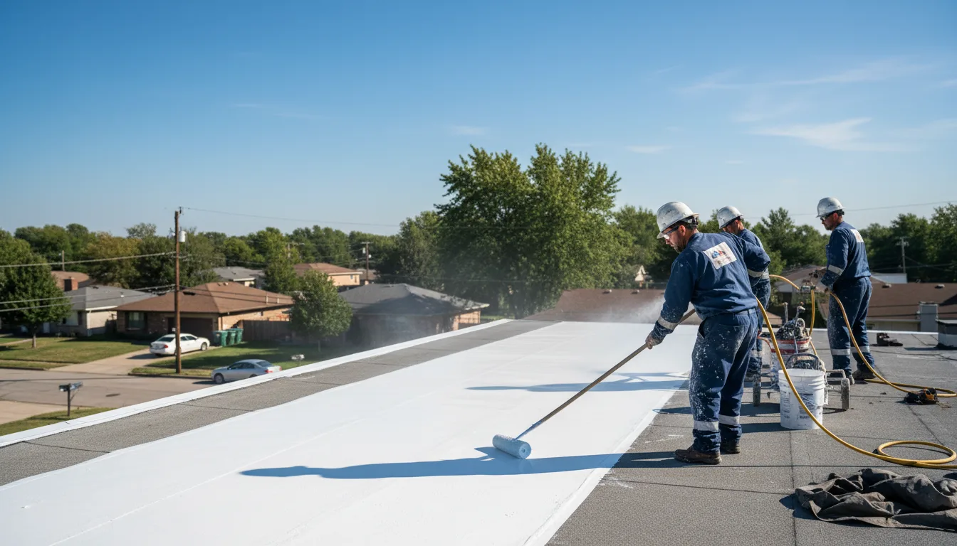 Commercial roof coating in Essex, CT near me